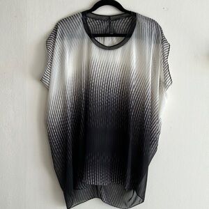 Semi sheer TAHARI tunic top